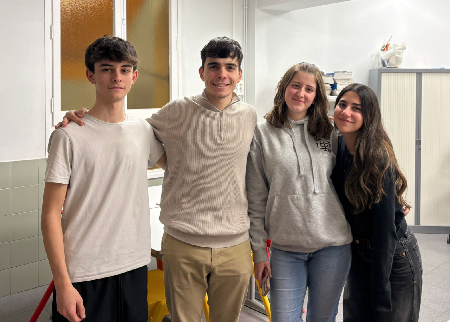 Equip Compartirium: Albert, Nil, Núria i Laia